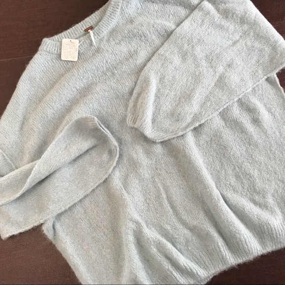Free People Sweaters - NWT Light Dusty Blue Free People Sweater